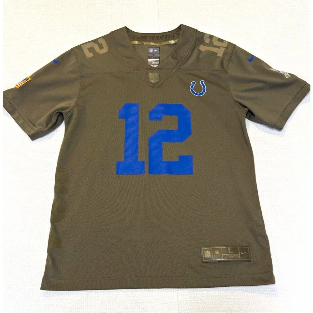 Nike Indianapolis Colts Salute to Service Jersey Boys Large NWOT Andrew Luck